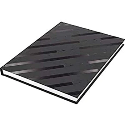 Abbildung von Skizzenbuch Kangaro A5 blanko Hardcover 80 Blatt 140g schwarzes Design, K 5585, 20.5x15.2x1.4