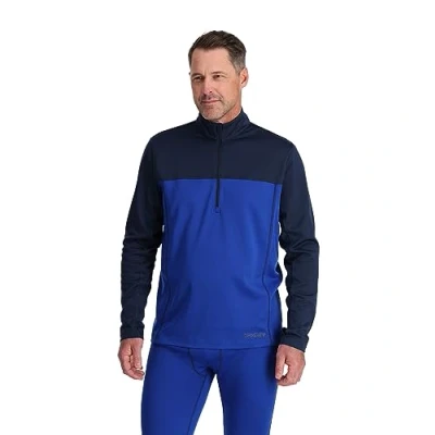 Abbildung von Spyder Langarmshirt, Herren, Größe: Medium, Electric blue