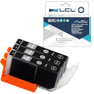 Abbildung von LCL Kompatibel Tintenpatrone CLI 526GY (3 Grau) Ersatz für Canon PIXMA MG6150 MG6250 MG8150 MG8250