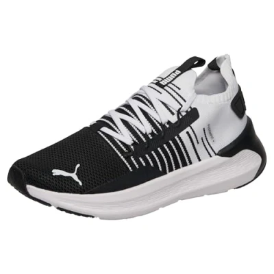 Abbildung von PUMA Unisex Softride Symmetry Fuzion Road Running Shoe, Schwarz, kühl, dunkelgrau, weiß, 42 EU