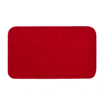 Abbildung von Gözze Rutschfester Weicher Badeteppich, 100% Polyester, 60 x 100 cm Bordeaux