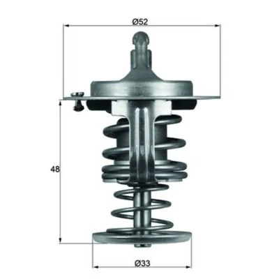 Abbildung von MAHLE ORIGINAL TX 82 80D Kühlwasserthermostat 80 52 mit Dichtung