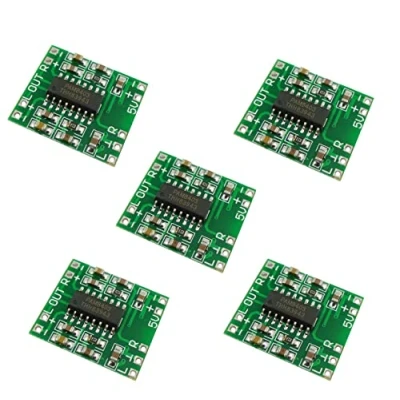 Abbildung von Aihasd 5 Stück PAM8403 Zweikanal 3W + Mini Digital Power Amplifier Module board AMP Class D 2,5 5V Input Digitale Leistungsverstärkerplatine USB Netzteil Endstufenmodul