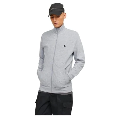 Abbildung von Jack &amp; Jones Jjepaulos ZIP Sweatjacke, Herren, Größe: XS, Light grey melange