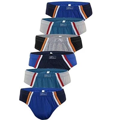 Abbildung von BestSale247 3er, 6er, 12er Pack Herren Slips Unterhosen Männer Feinripp Slip Unterwäsche aus 100% Baumwolle (M, 12 Stück Art. 570)