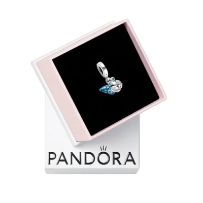 Abbildung von PANDORA Moments Glow in the dark Einsiedlerkrebs Charm Anhänger aus Sterling Silber mit Zirkonia, Kompatibel Armbändern, 792700C01