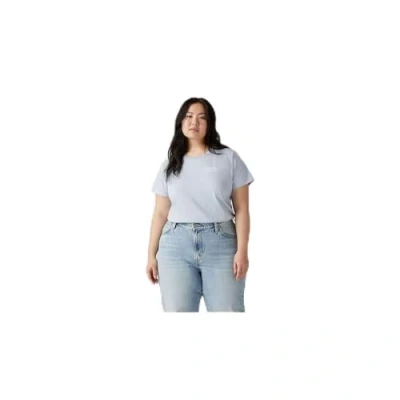 Abbildung von Levi&#039;s Damen Plus Size Perfect Tee T Shirt, Holmes Floral Bw Fill Kentucky Blue, 1XL