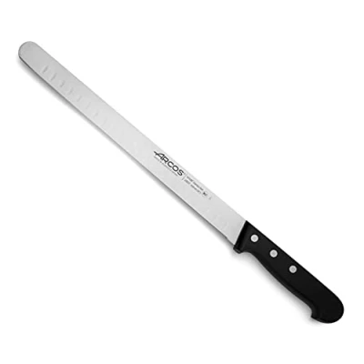 Abbildung von Arcos Serie Universal Lachsmesser Fischmesser Klinge Nitrum Edelstahl 300 mm HandGriff Polyoxymethylen (POM) Farbe Schwarz