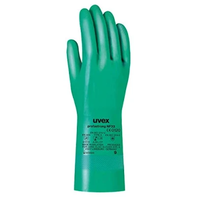 Abbildung von Uvex Profastrong NF33 Lange Nitril Chemikalienschutzhandschuhe Gr. 11/2XL