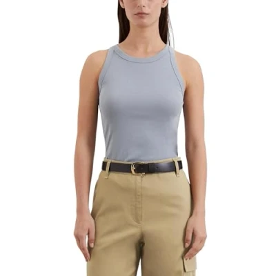 Abbildung von Marc O&#039;Polo Damen Tanktop aus Bio Baumwolle mit Rundhalsausschnitt, Blau (Nordic Sea), L