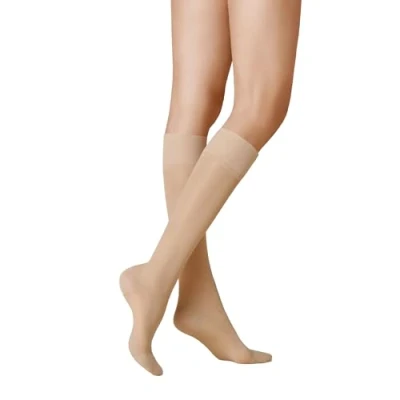 Abbildung von KUNERT Damen Kniestrümpfe Fly&amp;Care® 40 effektive Stützwirkung Klasse III DEN Cashmere 0540 35 38
