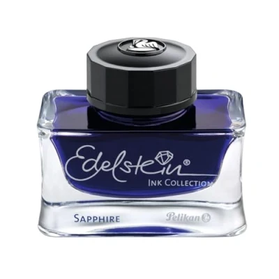 Abbildung von Pelikan Tintenfass Edelstein Sapphire 50ml Kostenlose Gravur