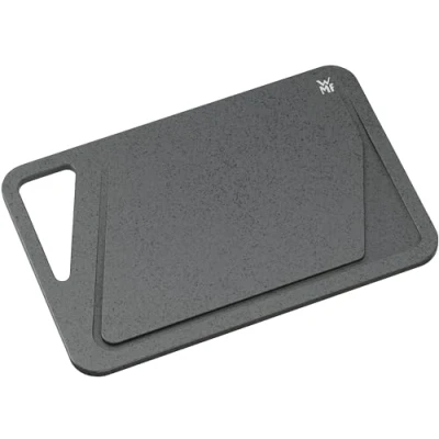 Abbildung von WMF Schneidebrett 38 x 25 cm, rechteckig, Kunststoff, Tranchierbrett mit Saftrillen, praktischer Griff, spülmaschinengeeignet, klingenschonend
