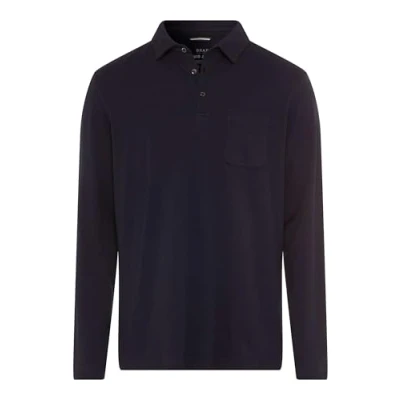 Abbildung von Brax Herren Style Pirlo Langarm Polo Cotton Mix Pullover, Dark Navy, Large