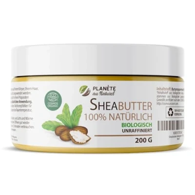 Abbildung von SheaButter Biologisch 200g Karité Butter 100% Rein Natürlich Unraffiniert