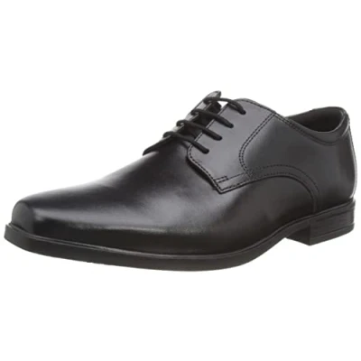 Abbildung von Clarks Herren Howard Walk Oxford, Schwarzes Leder, 43 EU