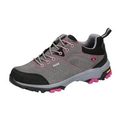 Abbildung von Lico Mount Brooks Low Damen Cross Laufschuh, grau/pink, 41 EU
