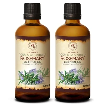 Abbildung von Rosmarinöl 2x100ml Rosmarinus Officinalis Spanien Naturreines Ätherisches Rosmarin Öl Reine &amp; Natürliche Rosemary Guten für Aromatherapie Duft Diffuser Duftlampe