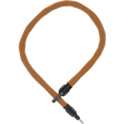 Abbildung von ABUS Rahmenschloss Einsteckkette IvyTex Adaptor Chain 8KS Fahrradschloss mit schmutz und feuchtigkeitsabweisender Hülle 8 mm Starke Kette Orange