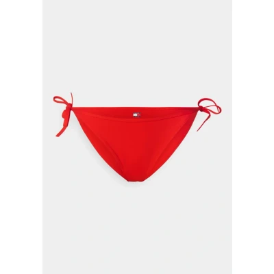Abbildung von Tommy Jeans Heritage SIDE TIE Bikinihose, Damen, Größe: XL, Hot heat