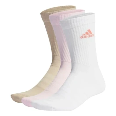 Abbildung von adidas, Cushioned, Socken (3 Paare), Klares Rosa/Weiß/Wund Beige, Xxl, Unisex Adult