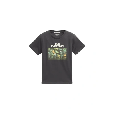 Abbildung von TOM Tailor MIT print Tshirt für Kinder, Größe: 92/98, Coal grey