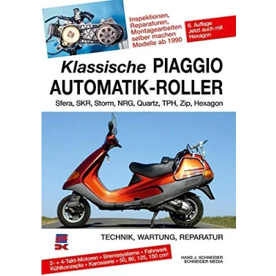Abbildung von Klassische Piaggio Automatik Roller: Sfera, SKR, Storm, NRG, Quartz, TPH, Zip seit 1990: Zip, Hexagon 1990
