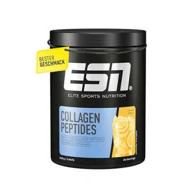 Abbildung von ESN Collagen Peptides, Lemon, 300 g, fördert Gelenkstabilität und Hautelastizität, Unterstützt Sehnen Bandgesundheit, geprüfte Qualität made in Germany