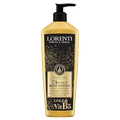 Abbildung von LORENTI TOKYO &amp; SEOUL Damen 24K Gold Body Lotion 400ml Körpercreme mit Tiefenpflege Körperlotion Feuchtigkeitslotion Körperpflege Frauen