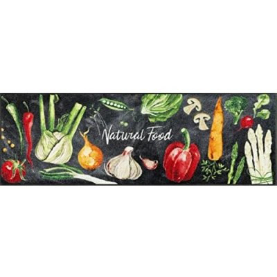 Abbildung von wash+dry Fußmatte, Natural Food 60x180cm bunt, innen und außen, waschbar