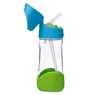 Abbildung von b.box TritanTM Wasser und Trinkflasche Kinder Griffige Auslaufsicher Ideal Nach Strohhalm Trinklernbecher 450 ml