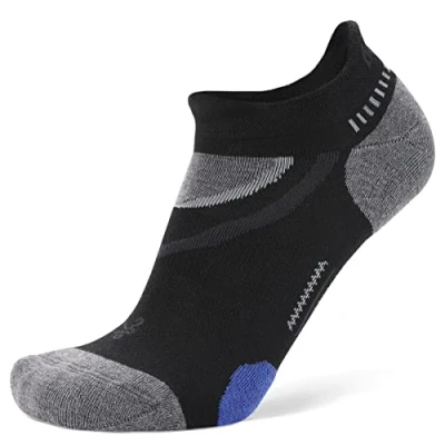 Abbildung von Balega Unisex Ultraglide No Show Laufsocken, Schwarz, Medium, EU Größe 40 43