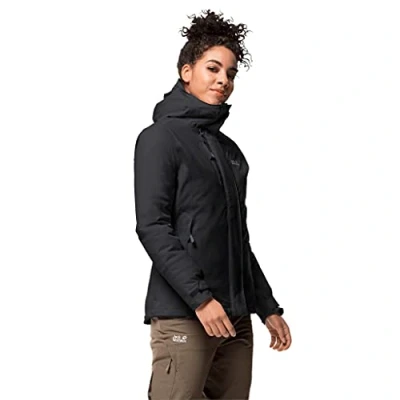 Abbildung von Jack Wolfskin Damen Troposphere jakke Wasserdichte Winterjacke, Schwarz, XL EU