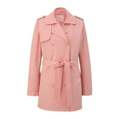 Abbildung von QS Trenchcoat, Damen, Größe: Large, Koralle