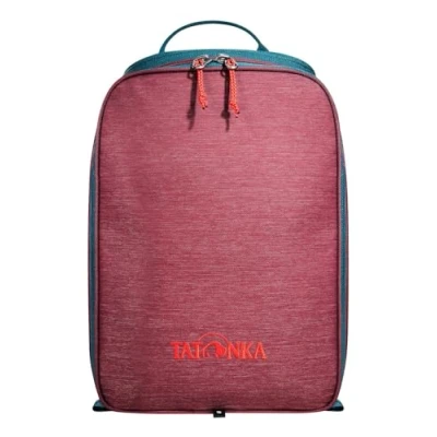 Abbildung von Tatonka Kühltasche Cooler Bag S (6l) Isolierte Tasche für Rucksäcke bis 20 Liter Volumen Mit Innenfach Kühlakkus und 2 Reißverschluss Öffnungen (vorne u. oben) 22 x 12 30 cm (bordeaux red)