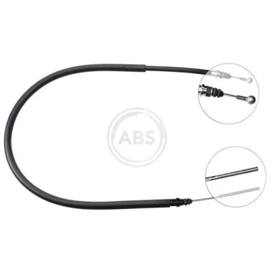 Abbildung von A.B.S. K16517 Handbremsseil 1041 Scheibenbremse für Links /Rechtslenker CITROËN: C8, FIAT: Ulysse II, LANCIA: Phedra