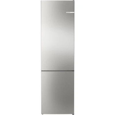 Abbildung von Bosch KGN392ICF Serie 4 Kühl Gefrier Kombination, 203 x 60 cm, 260 L Kühlen + 103 Gefrieren, VitaFresh XXL , No Frost, Hochglanz Rückwand mit Multi Airflow, Perfect Fit