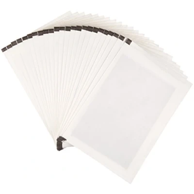 Abbildung von Amazon Basics Schmiermittelblätter für Aktenvernichter Mikroschnitt, 24er Pack, Weiß