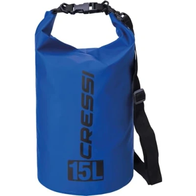Abbildung von Cressi Dry Bag Wasserdichte Taschen mit langem verstellbaren Schulterriemen Für Tauchen, Bootfahren, Kajak, Angeln, Rafting, Schwimmen, Camping und Snowboarden