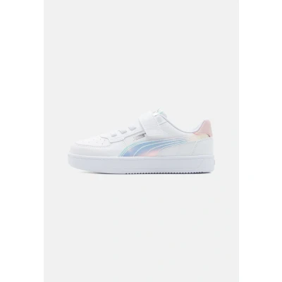 Abbildung von Puma Caven 2.0 HOLO Unisex Sneaker low für Kinder, Größe: 27.5, White/mauve mist/silver Schuhe