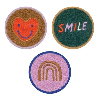 Abbildung von LÄSSIG Anhänger und Patches Set (3 Stk.) mit Druckknopf/School Smile/Heart