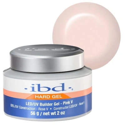 Abbildung von IBD Hard Gel LED/UV Builder Pink V, 1er Pack (1 x 56 g) MADE IN USA Premium Aufbaugel für Gelnägel