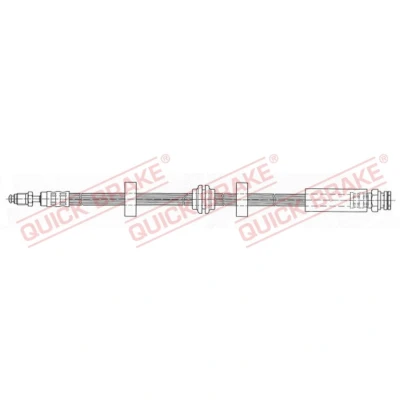 Abbildung von QUICK BRAKE 32.991 Bremsschläuche 516mm M10x1 mit Innengewinde, Außengewinde
