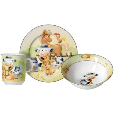 Abbildung von Ritzenhoff &amp; Breker Kindergeschirr Set »Hoftiere«, (Set, 3 tlg.), im Geschenkkarton