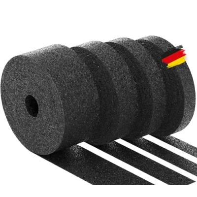 Abbildung von BAUHELD® Terrassenpads auf Rolle 20000x150x 3mm [Made in Germany] Stabile Bautenschutz Matte aus Gummi Granulat Als Unterleg Platten für Terrassen Fliesen, WPC Dielen, Stelzlager, Balkon