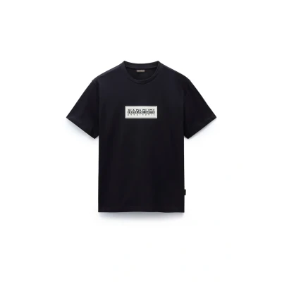 Abbildung von Napapijri BOX LOGO Tshirt print, Herren, Größe: 3XL, Black