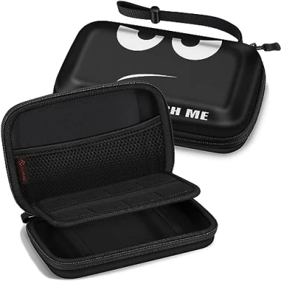 Abbildung von Fintie Tasche für Nintendo 2DS XL / 3DS XL, Tragetasche Aufbewahrungstasche Transporttasche mit Spielkartenhaltern und Haltegurt LL Konsole, Don&#039;t Touch