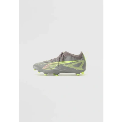 Abbildung von Puma Ultra 5 Match FG/AG JR Unisex Fußballschuh Nocken für Kinder, Größe: 31, Silver/yellow Schuhe