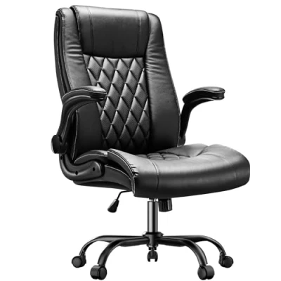 Abbildung von Marsail Bürostuhl Ergonomisch Schreibtischstuhl hat Verstellbarer Lordosenstütze Kopfstütze und Armlehne Höhenverstellung Wippfunktion