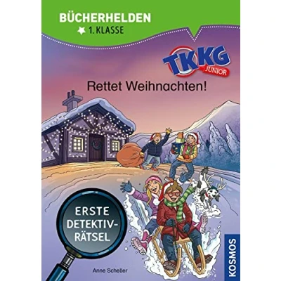 Abbildung von TKKG Junior, Bücherhelden 1. Klasse, Rettet Weihnachten!: Erste Detektivrätsel, Erstleser Kinder ab 6 Jahre